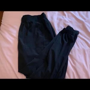 black scrubs. 3 bottoms, 1 top.